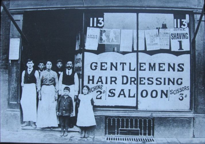 Cheerful barbers